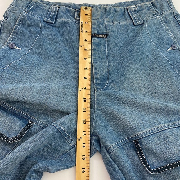 Marithe Francois Girbaud Jeans Vintage Y2K Oversized Cargo Denim Size 36 - Picture 12 of 14